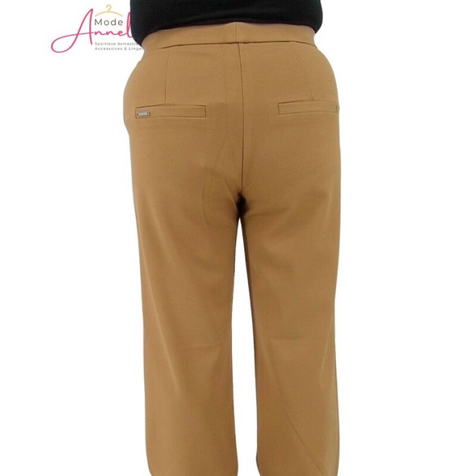 ZIZO Broek Patti wide leg Dark Sand